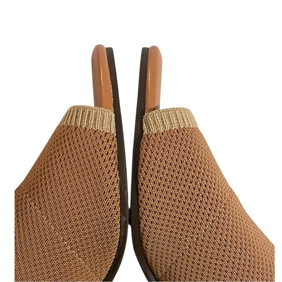 VIONIC FLEUR WOMANS TAN KNIT SLIDES SZ 8.5 EUC - Picture 4 of 15